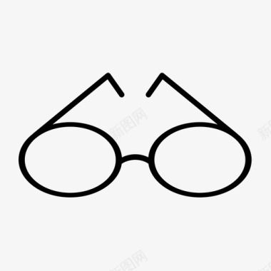 眼镜时尚镜头图标图标
