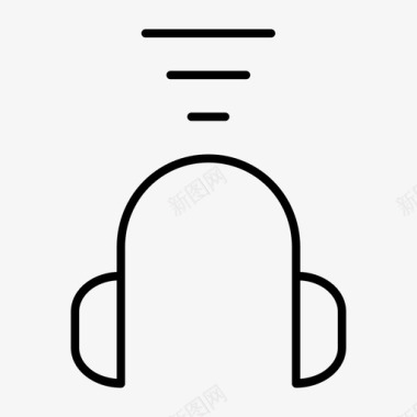 无线电话耳机音乐图标图标
