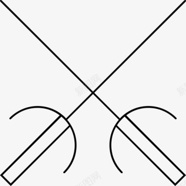 击剑战斗篱笆图标图标
