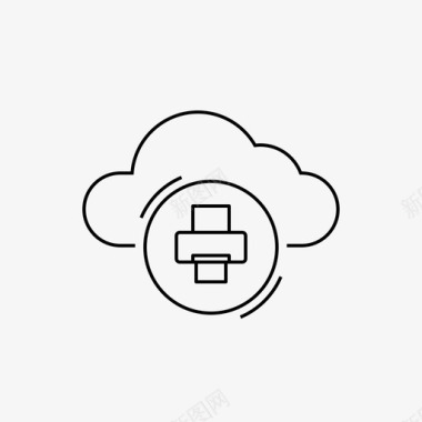云打印连接服务器图标图标