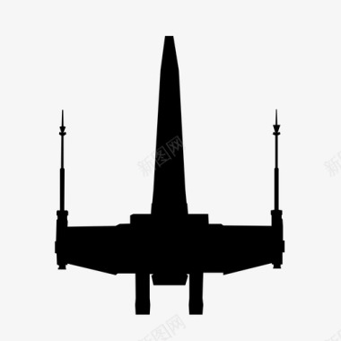 X翼战斗机飞船图标图标