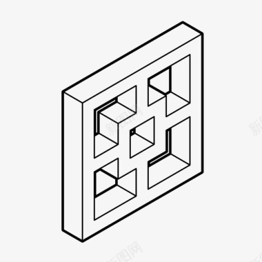 砖铺装砖建筑陶瓷块图标图标