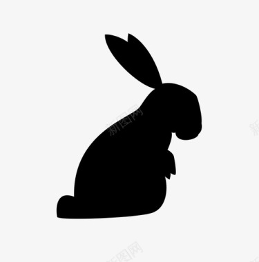兔子动物大自然图标图标