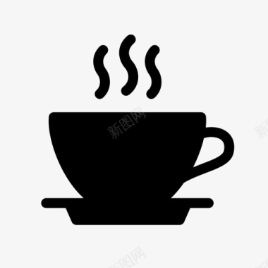 饮料酒水咖啡咖啡休息杯子图标图标