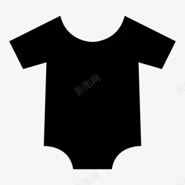 婴儿连体衣婴儿服装衣服图标图标