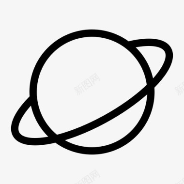 土星行星土星环图标图标