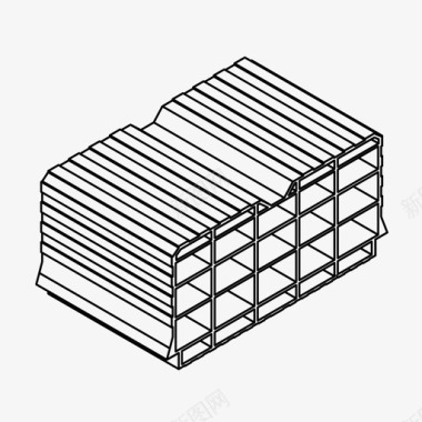 陶瓷煲砖建筑陶瓷块图标图标