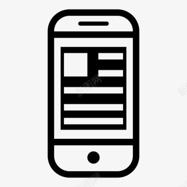 智能手机文章用户界面智能手机黑色图标图标