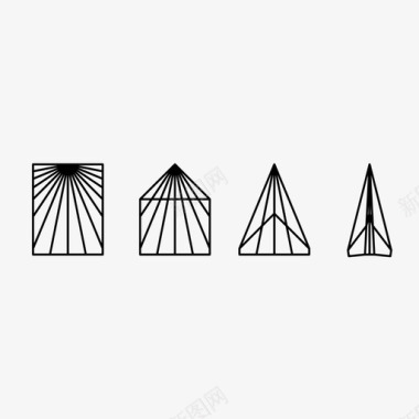 纸飞机折叠工艺手工制作说明书图标图标