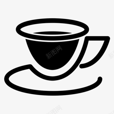 咖啡杯咖啡馆餐厅图标图标
