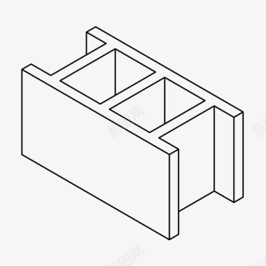 陶瓷煲砖建筑陶瓷块图标图标