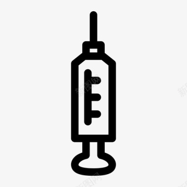 预防疫苗注射器医生健康图标图标