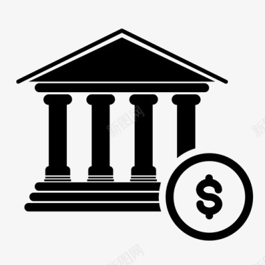 金融机构银行金融机构货币图标图标