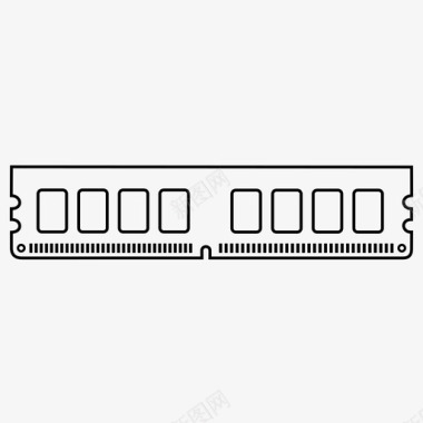 ddr2存储器微芯片随机存取存储器图标图标