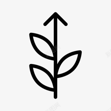 成熟生长植物图标图标