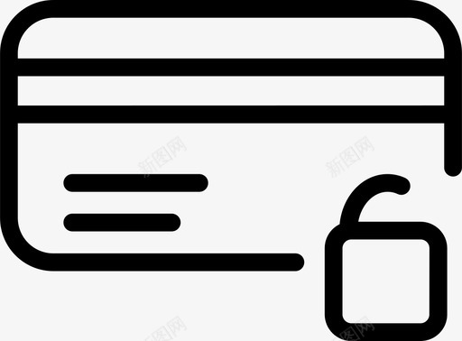 中国银行卡解锁卡信用卡安全图标图标