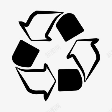 回收再加工再利用图标图标
