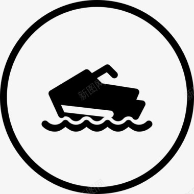 船摩托艇船海图标图标