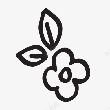 雏菊花手绘图标图标