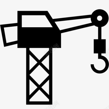 现场音乐节起重机建筑建筑起重机图标图标