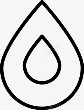 雨滴水滴水油图标图标