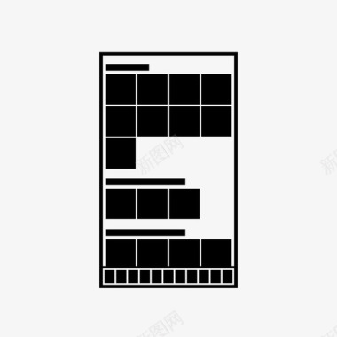 矢量线框素材照片集应用程序记忆图标图标