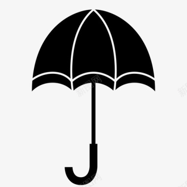 伞降落伞遮阳伞图标图标