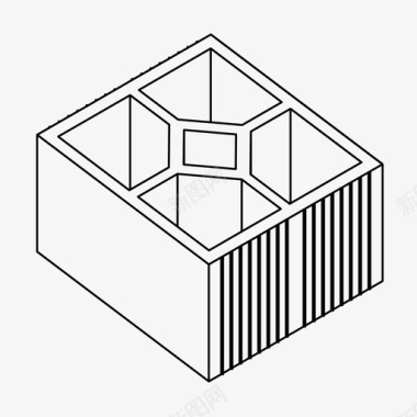 牛腩块砖建筑陶瓷块图标图标