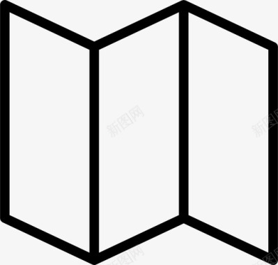地图纸张图标图标