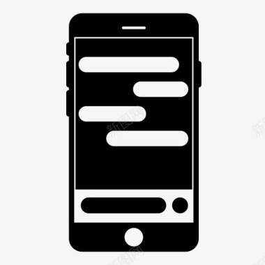 移动聊天应用程序机器人程序iphone图标图标