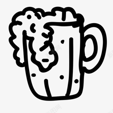 冰镇冷饮饮料啤酒冷饮图标图标
