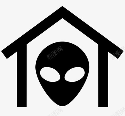 外星人的房子家奇怪的图标图标