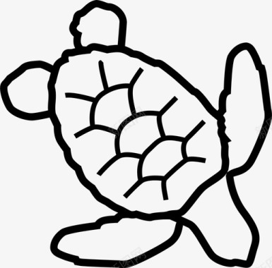 海龟动物濒危物种图标图标