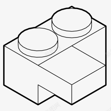 欧式城堡建筑exin城堡街区砖块童年图标图标