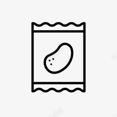 薯条食物土豆图标图标