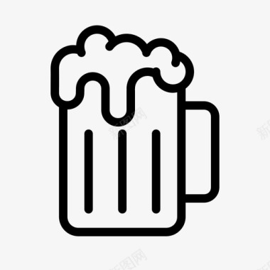踏青节素材啤酒酒罐子图标图标