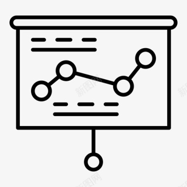 金融大厦统计分析图表图标图标