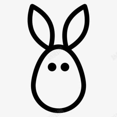 兔子动物大自然图标图标