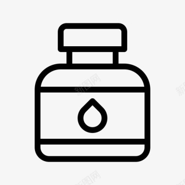 墨水瓶液体标牌图标图标