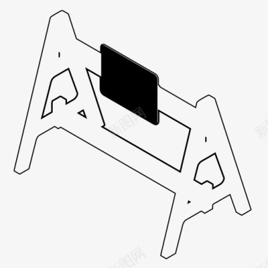 在建工程交通屏障控制限制图标图标