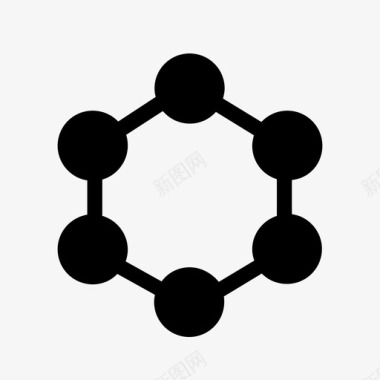 分子科学结构图标图标