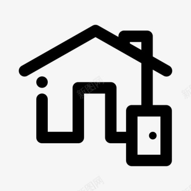 门更换建筑住宅图标图标