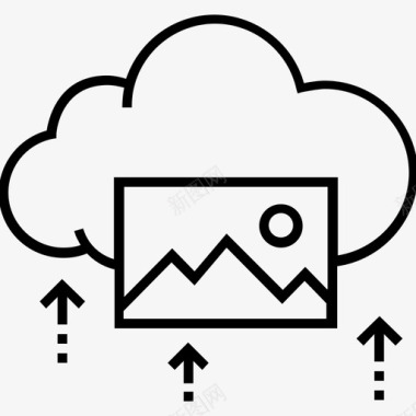 网页截图上传文件云计算景观图标图标