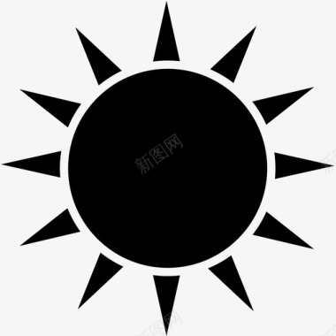 太阳光旅行图标图标