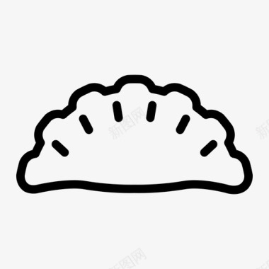 烤馅饼烹饪面团图标图标