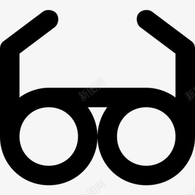 线描边线眼镜护目镜科技线图标图标