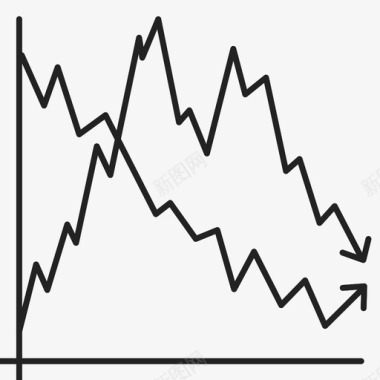 线图分析线图图标图标