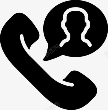 电话留言交流对话图标图标