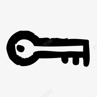 安全锁孔钥匙锁保护图标图标
