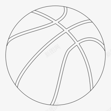 骑行运动标识球篮球运动图标图标